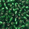 8/0  Miyuki Round Seed Bead – Silver Lined Green