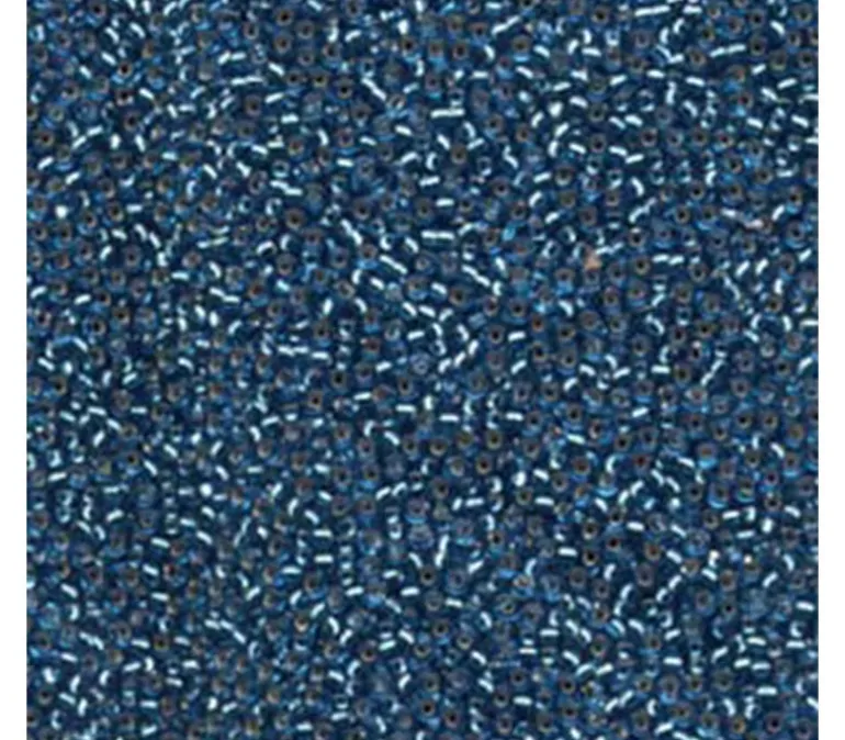 15/0 Miyuki Round Seed Bead – Silver Lined Capri Blue