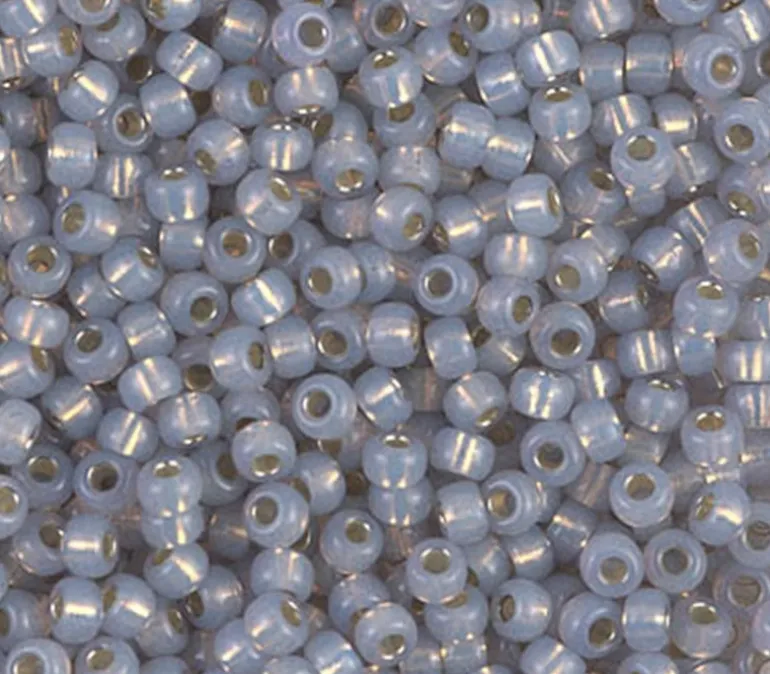 8/0 Miyuki Round Seed Bead – Smoky Opal Silver Lined Alabaster