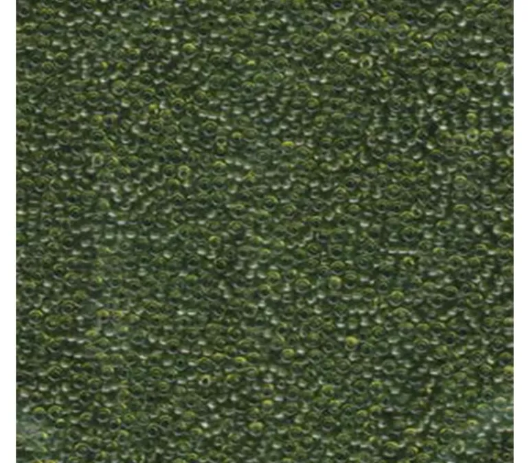 15/0 Miyuki Round Seed Bead – Transparent Olive Green