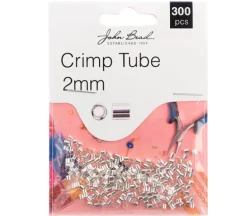 2mm Crimp Tube – Silver 300 pcs