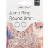 8mm Jump Ring Round – Silver 118 pcs