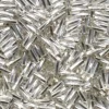 6mm Miyuki Bugle – Silver Lined Crystal Twisted