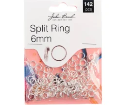 6mm Split Ring – Silver 142 pcs