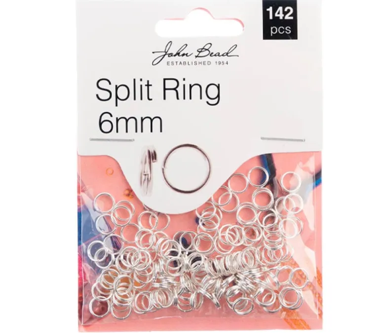 6mm Split Ring – Silver 142 pcs