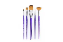 Moderna 77 Art Brushes – 5pc Angular Variety Set