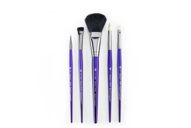 Moderna 77 Art Brushes – 5pc Angular Variety Set
