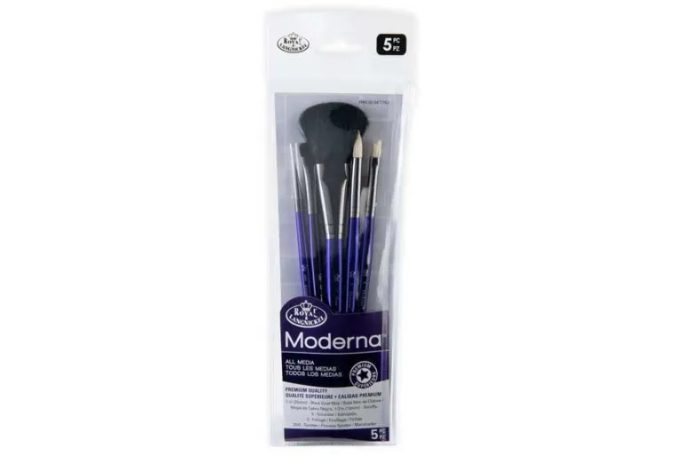 Moderna 77 Art Brushes – 5pc Angular Variety Set