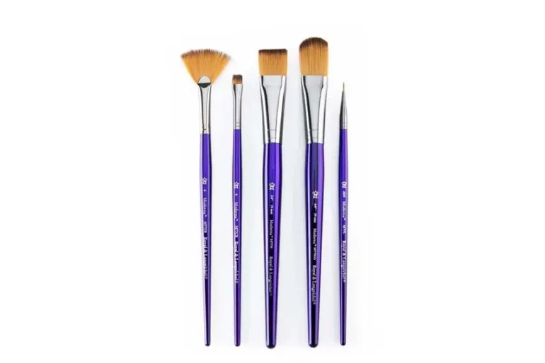 Moderna 77 Art Brushes – 5pc Angular Variety Set