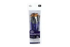 Moderna 77 Art Brushes – 5pc Angular Set