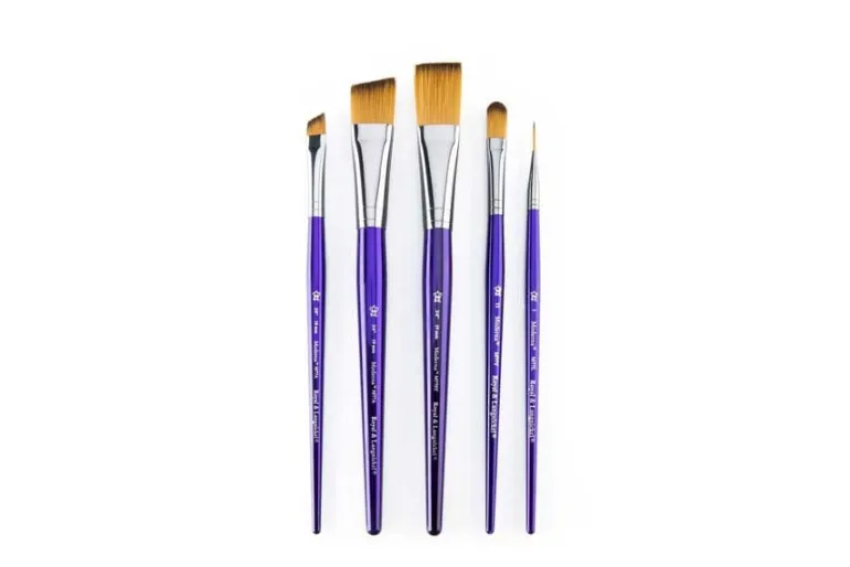 Moderna 77 Art Brushes – 5pc Oval Wash Variety Set