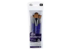Moderna 77 Art Brushes – 5pc Oval Wash Variety Set
