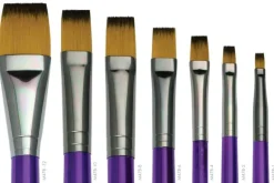 Moderna 47 Long-Handle Art Brushes – Bright Size 10