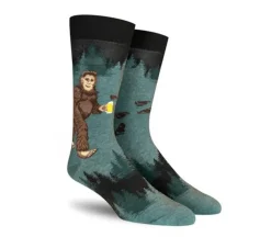 ModSocks Socks – Sasquatch Loves Beer – Mens Size 8-13