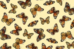 Monarch Meadows Leaves in Tonal Cream