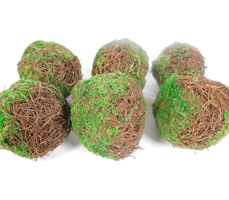 Mossy Ball Fillers Set – Large – 6 Piece