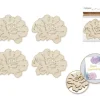 MultiCraft Laser Cut Ornate Wood Shape – Flower 4 Piece
