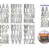 MultiCraft Alpha Sticker Sheets – Large Cap Silver Metallic
