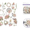MultiCraft Embellishment Glitter Die Cuts – Vintage