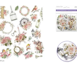 MultiCraft Embellishment Glitter Die Cuts – Vintage