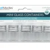 Multicraft Glass Bottles – Mini with Screw Lid – .2-ounce – 5 Piece