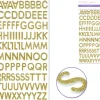 MultiCraft Glitter Foam Alphabet Stickers – 3/4-inch Gold