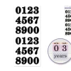 MultiCraft Letters and Number Stickers – Black – 1.37-inch
