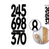 MultiCraft Letters and Number Stickers – Black – 3.5-inch