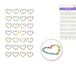 MultiCraft Paper Craft Stickers – Dainty Hearts