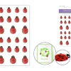 MultiCraft Paper Craft Stickers – Mini Ladybug Gembellishments