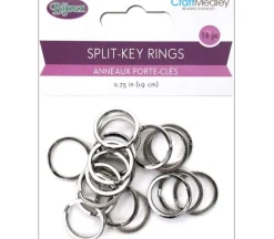 Multicraft Split Key Ring – 3/4-inch – 18 Piece