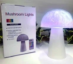 Mushroom Lamp with Remote