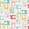 My Happy Place Sewing Machines Cotton Canvas
