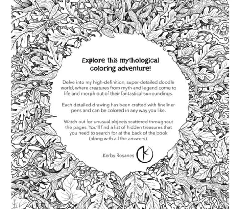 Mythomorphia An Extreme Coloring and Search Challenge Coloring Book