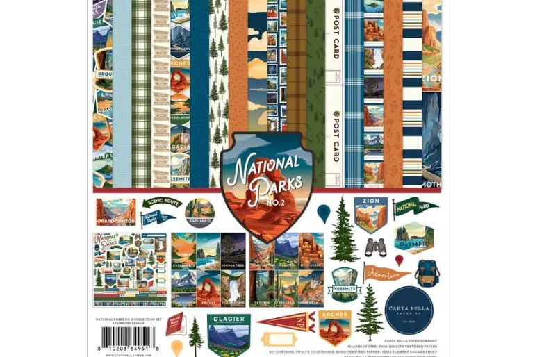 National Parks No. 2: Park Badge Stamp Set