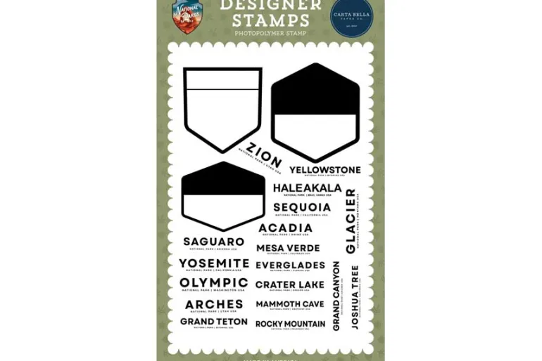 National Parks No. 2: Park Badge Stamp Set
