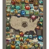 National Parks USA Vertical Map Poster Panel 36-inches by 43-inches