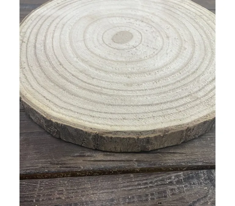 Natural Wood Slice Disc – Oval for Crafts & Décor