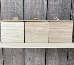 Natural Wooden Pencil Tray – Rectangle 13.25″ x 2.75″