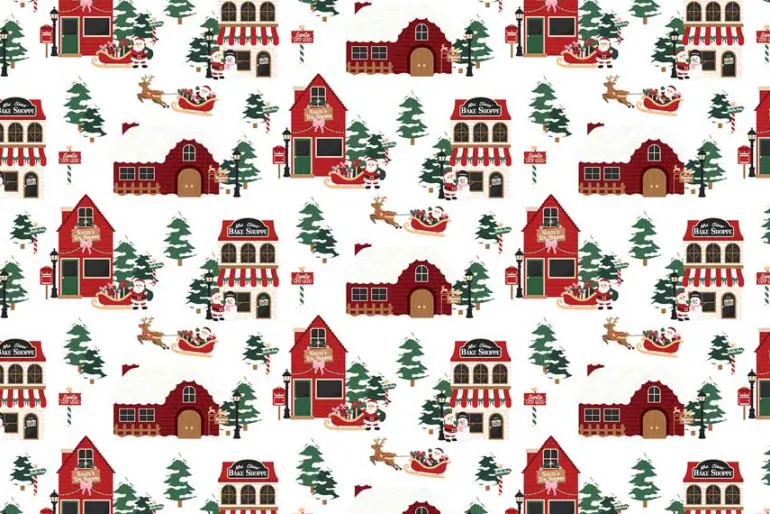 North Pole Christmas Enamel Dots