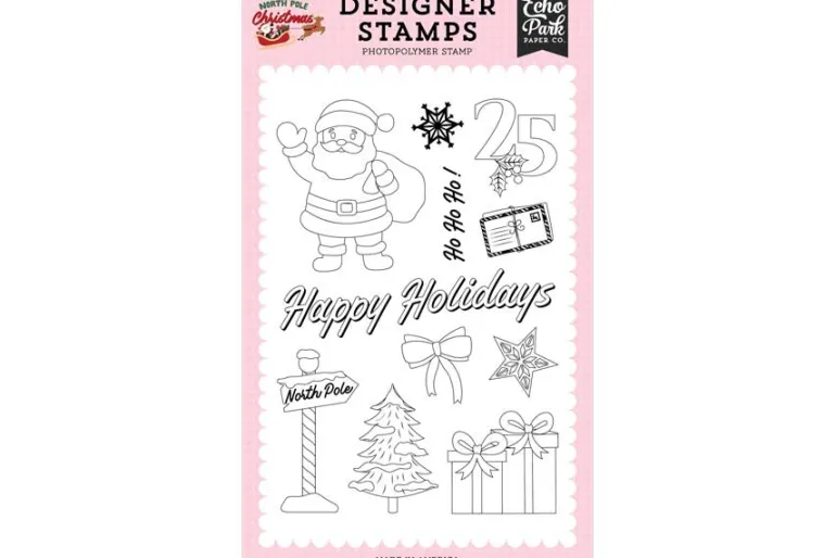 North Pole Christmas Enamel Dots