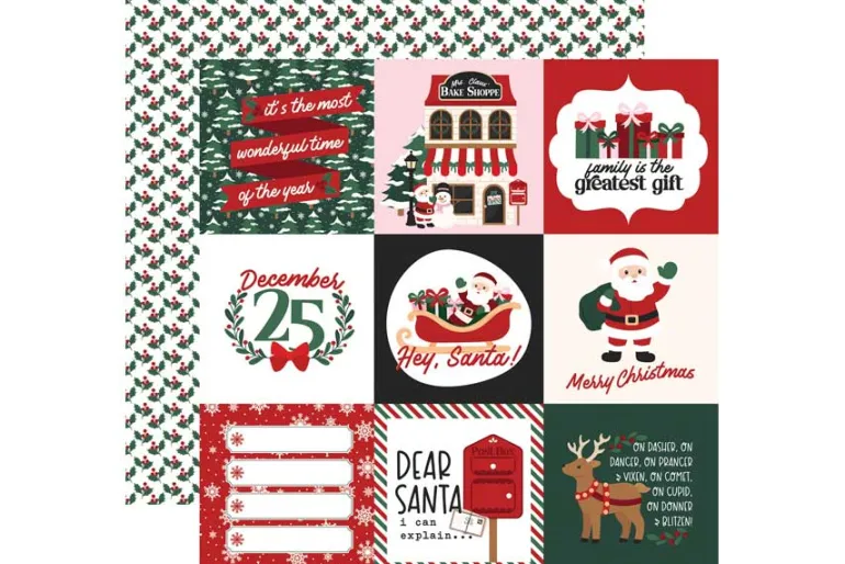 North Pole Christmas Enamel Dots