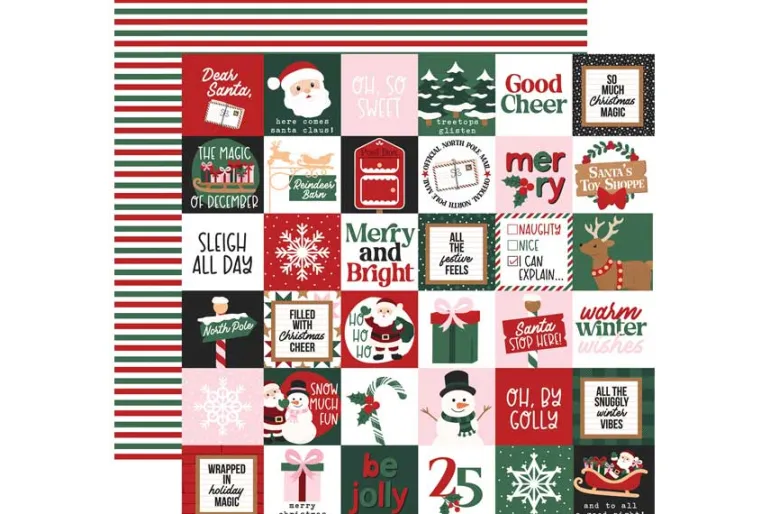 North Pole Christmas Enamel Dots