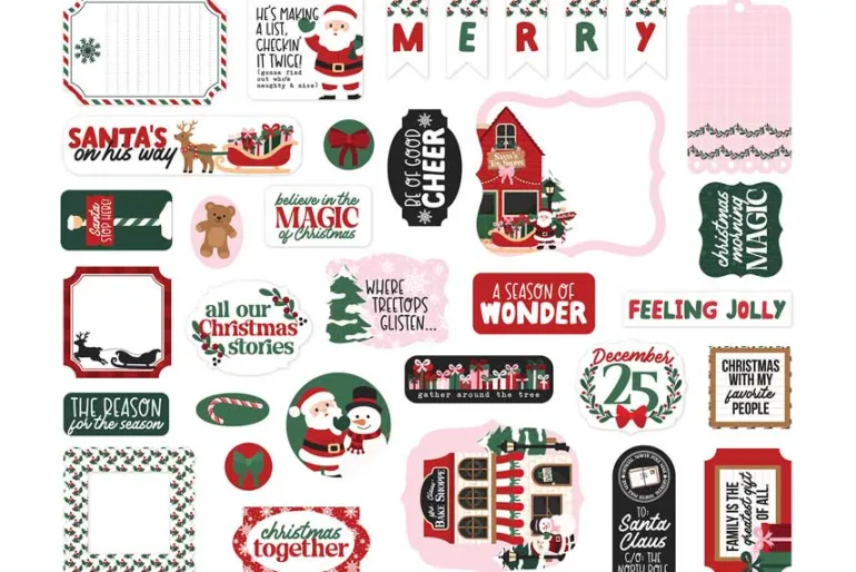 North Pole Christmas Enamel Dots