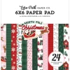 North Pole Christmas 4×4 Journaling Cards 12×12 Patterned Paper