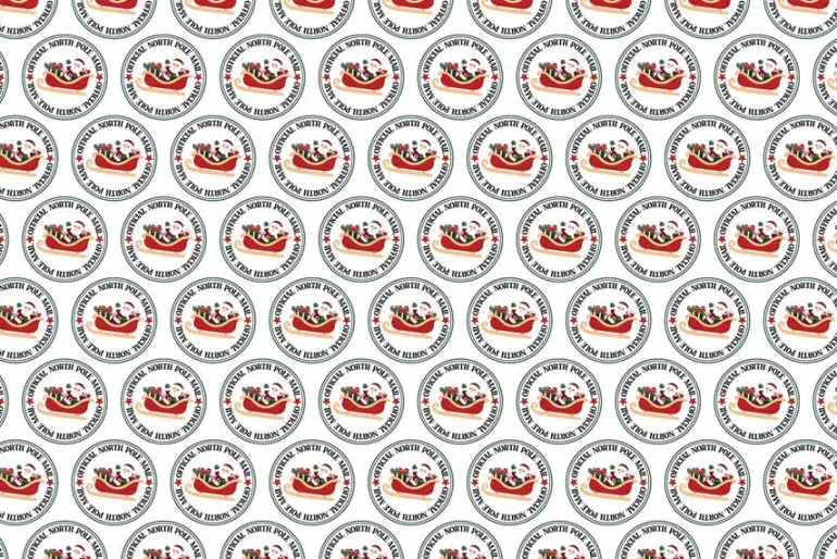 North Pole Christmas Merry Santa Claus Washi Tape