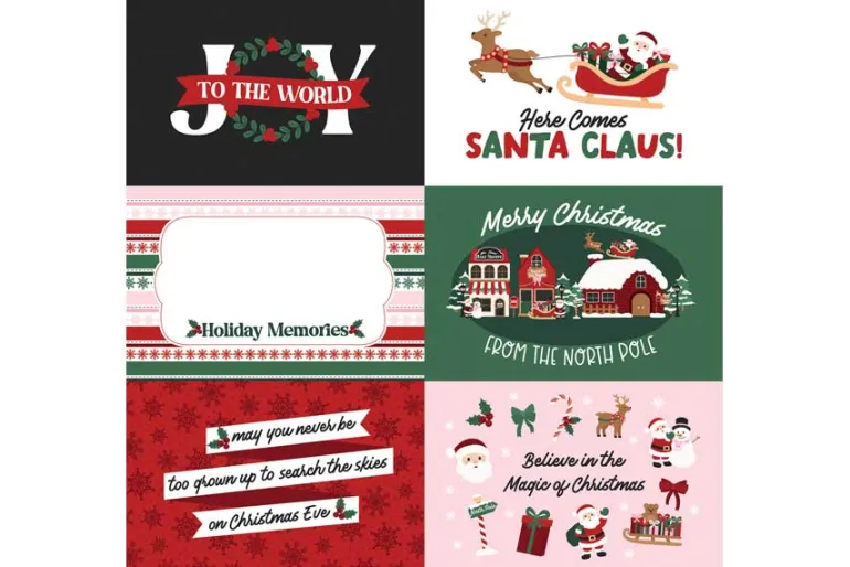 North Pole Christmas Merry Santa Claus Washi Tape
