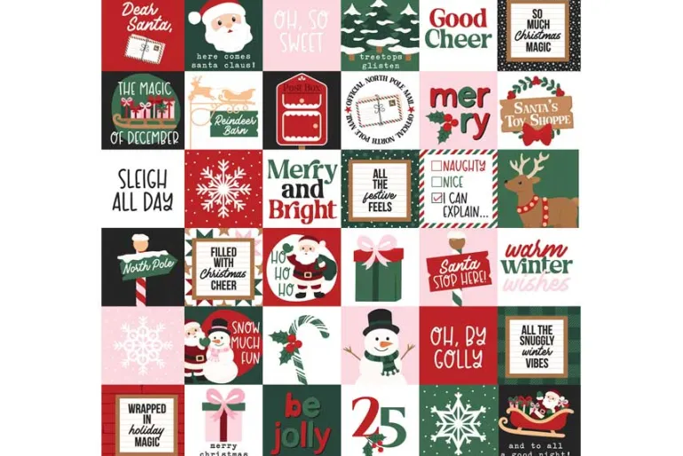 North Pole Christmas Merry Santa Claus Washi Tape