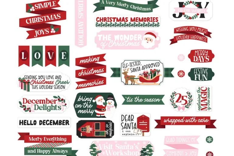 North Pole Christmas Merry Santa Claus Washi Tape