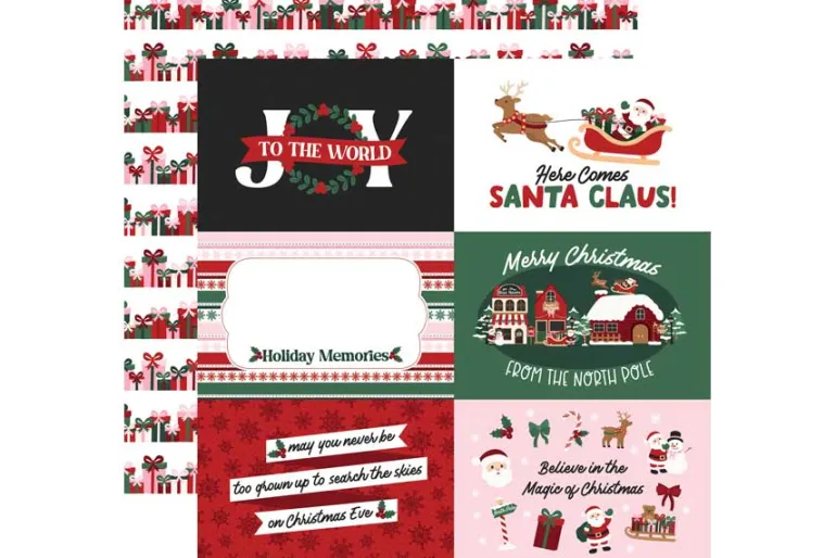 North Pole Christmas Merry Santa Claus Washi Tape